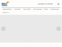Tablet Screenshot of macgraphics.net.au